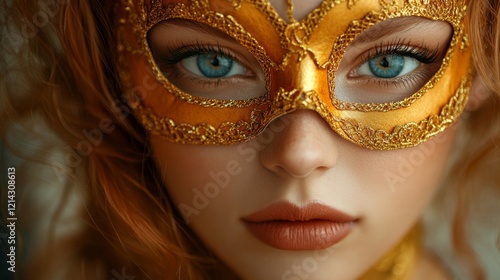 Wallpaper Mural A woman dressed up for a masquerade Torontodigital.ca