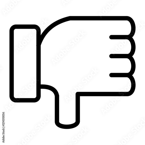 Dislike Vector Design Icon Style
