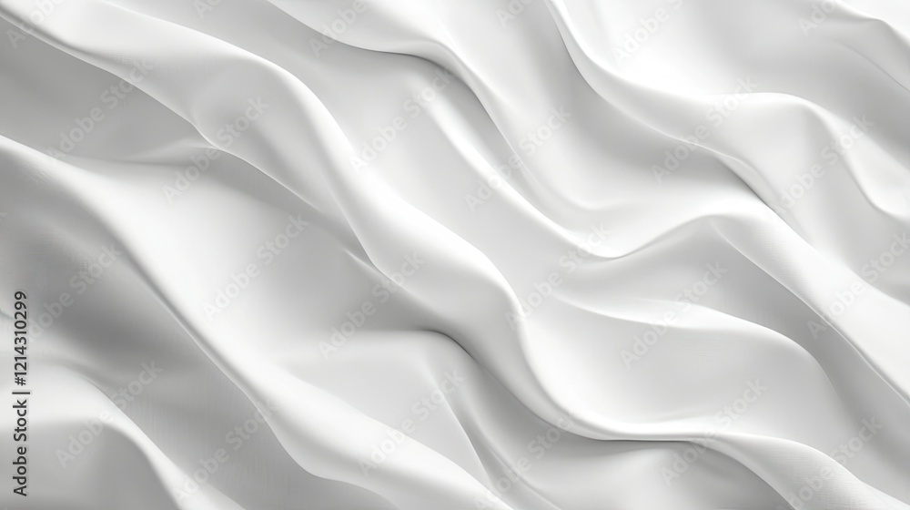 Close-up of blank white crumpled and creased paper texture, creating an abstract background with soft shadows Close-up of blank white crumpled and creased paper texture, creating an abstract background with soft shadows