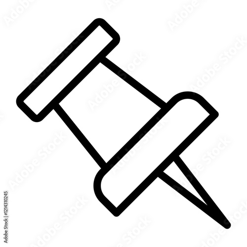 Push Pin Vector Design Icon Style