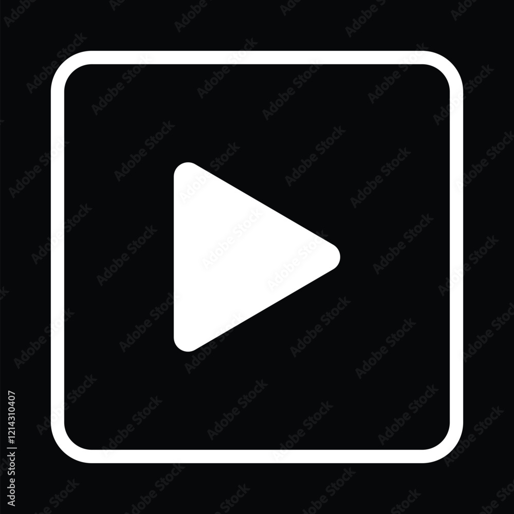 Play Button Icon Stock Illustration Play Button Icon Stock Illustration