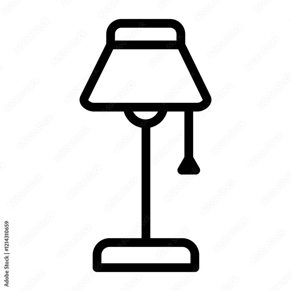 Fototapeta premium Lamp Vector Design Icon Style