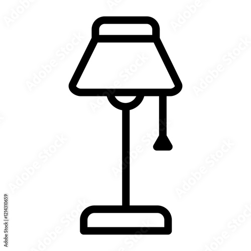 Lamp Vector Design Icon Style