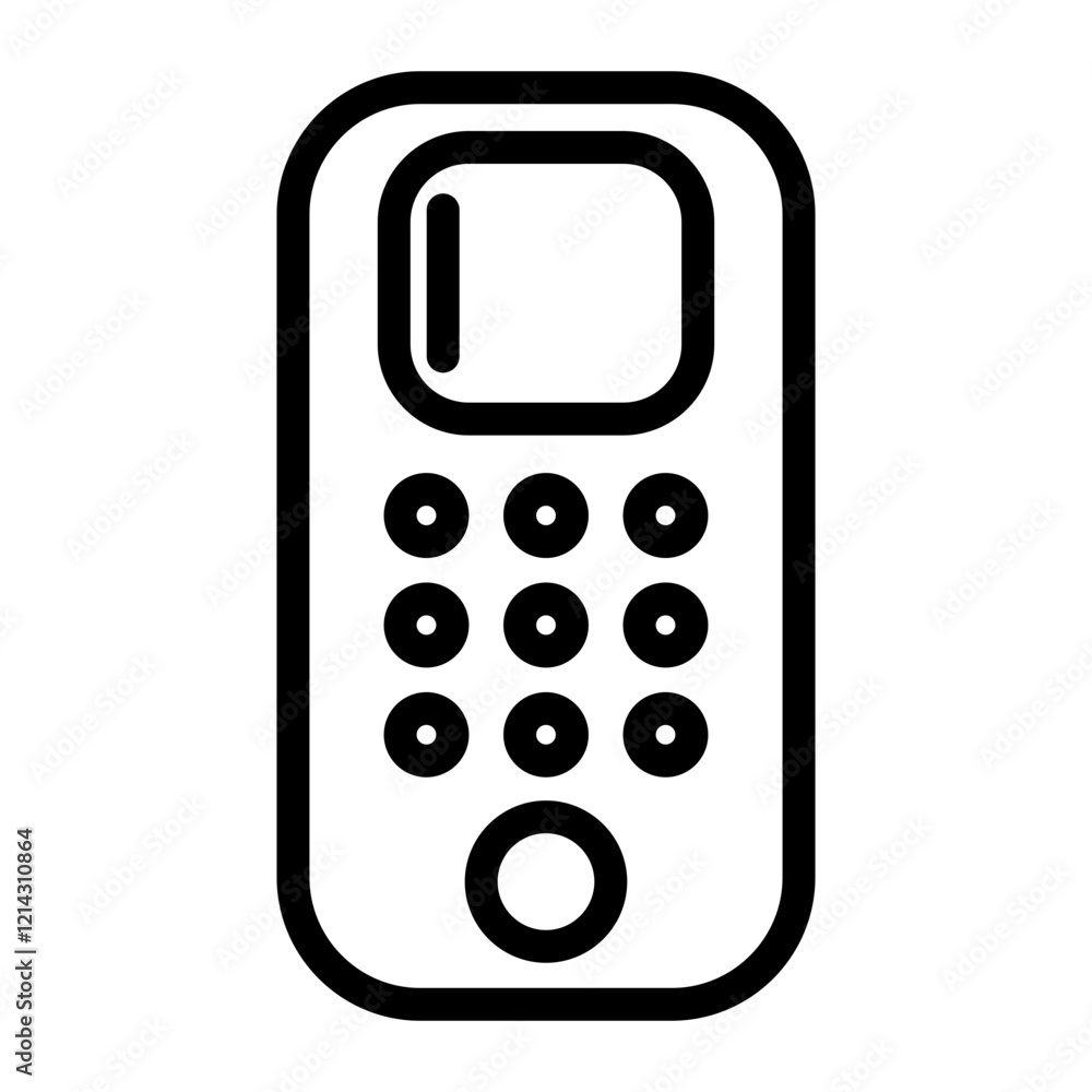 Remote Control Vector Design Icon Style Remote Control Vector Design Icon Style