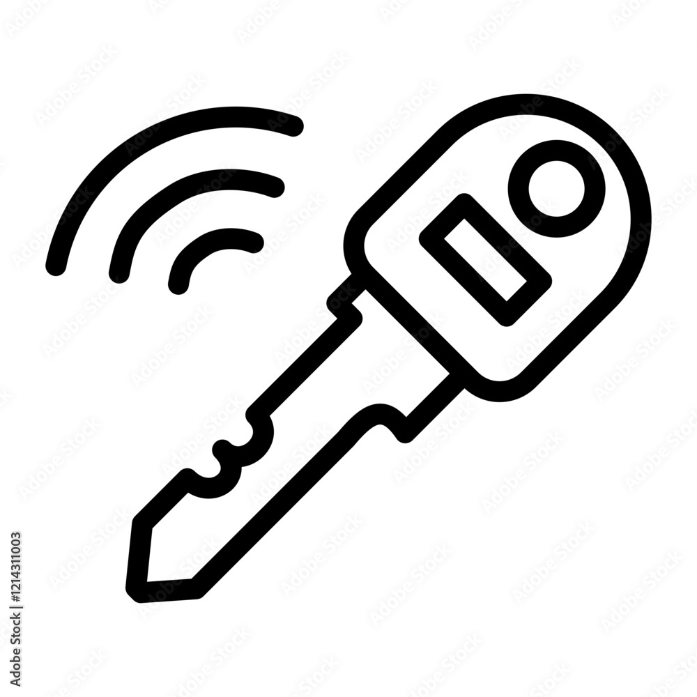 Smart Key Vector Design Icon Style Smart Key Vector Design Icon Style