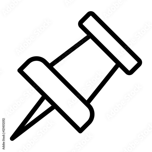 Push Pin Vector Design Icon Style