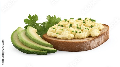 Avocado Toast with Scrambled Eggs: A Healthy and Delicious Breakfast photo