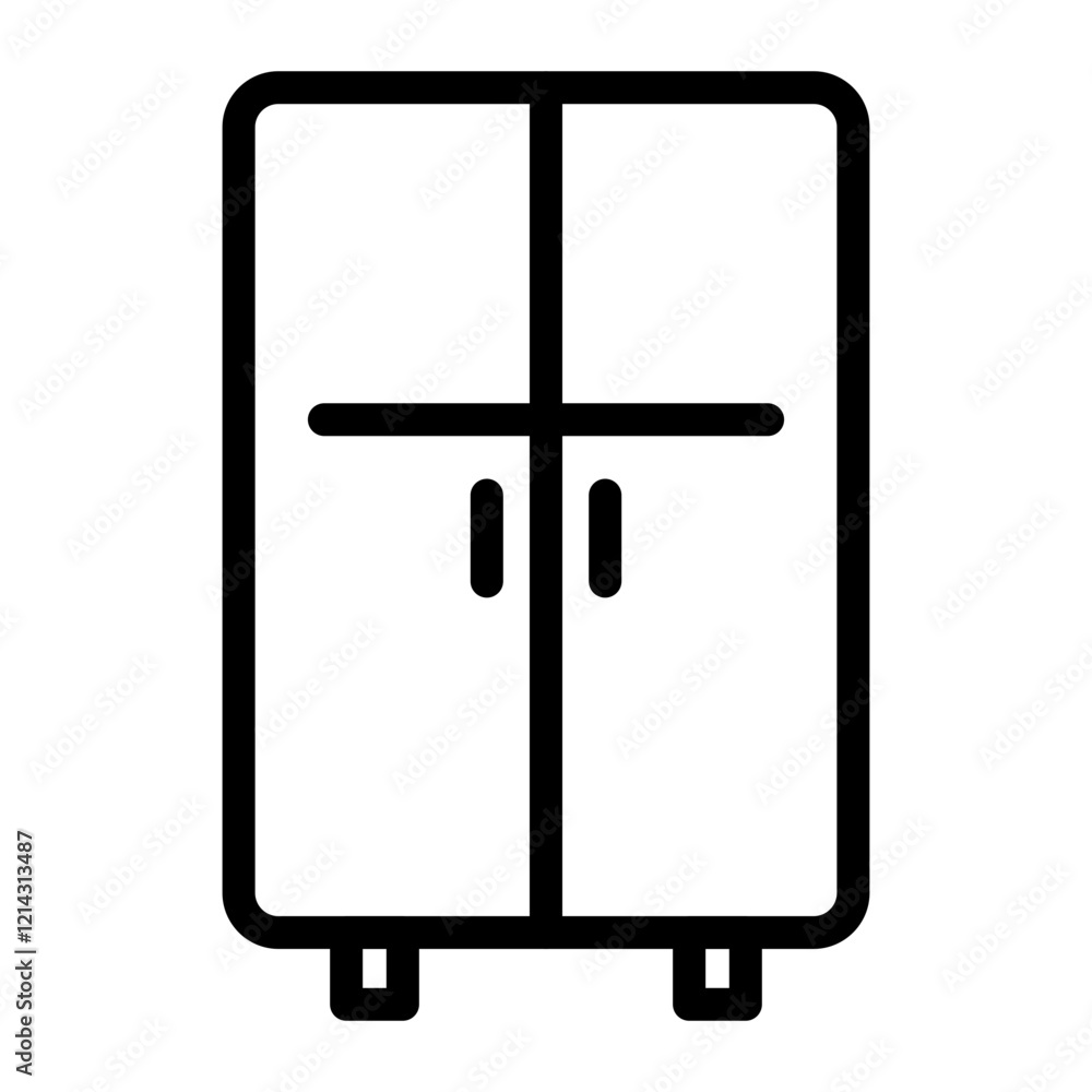 Cupboard Vector Design Icon Style Cupboard Vector Design Icon Style