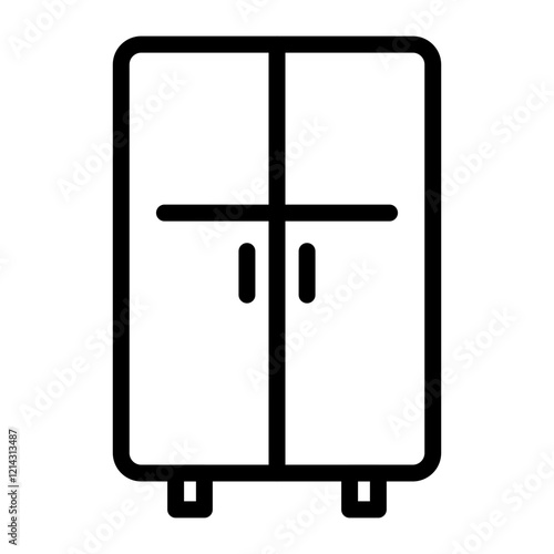 Cupboard Vector Design Icon Style
