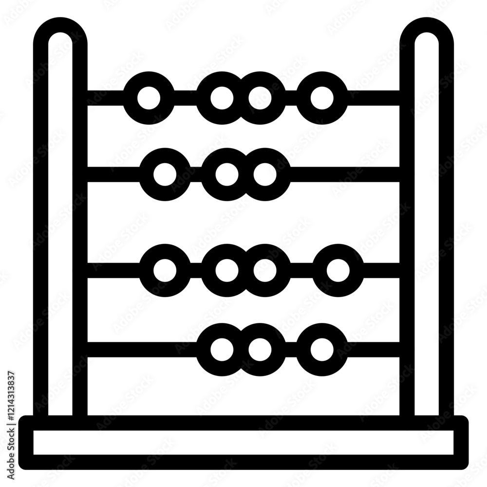 Abacus Vector Design Icon Style Abacus Vector Design Icon Style