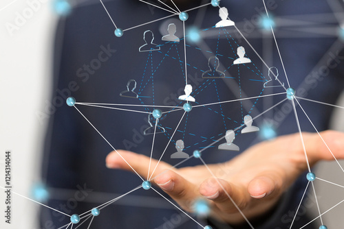 Global network. Blockchain....