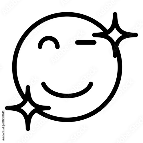 Wink Vector Design Icon Style