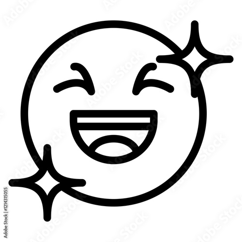 Laughing Vector Design Icon Style