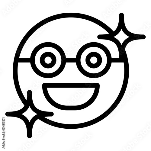 Nerd Vector Design Icon Style