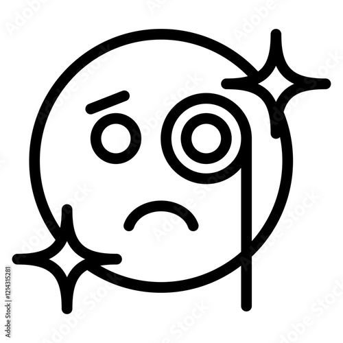 Suspicious Vector Design Icon Style