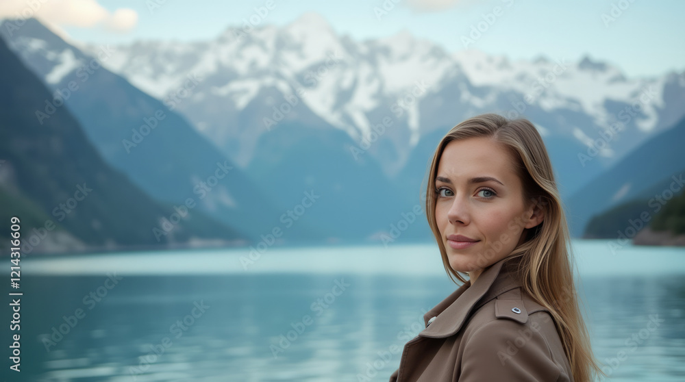 Swiss Serenity – A Portrait of a European Woman in a Modern Chic Outfit Swiss Serenity – A Portrait of a European Woman in a Modern Chic Outfit