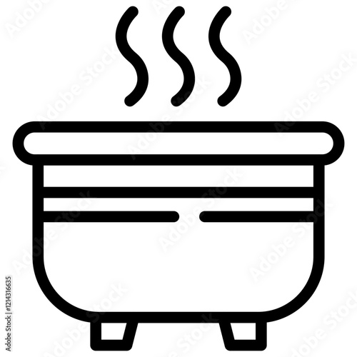 Hot Tub Vector Design Icon Style
