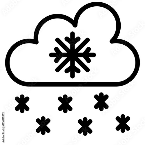 Snow Vector Design Icon Style