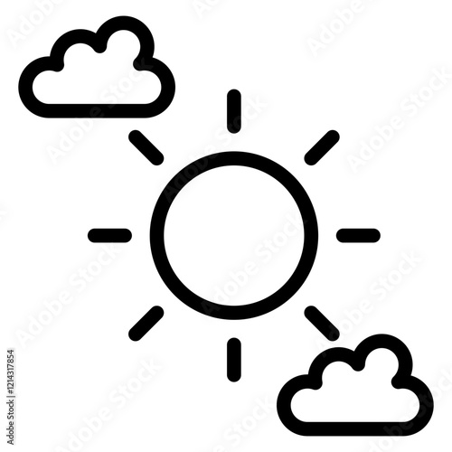 Sunny Vector Design Icon Style