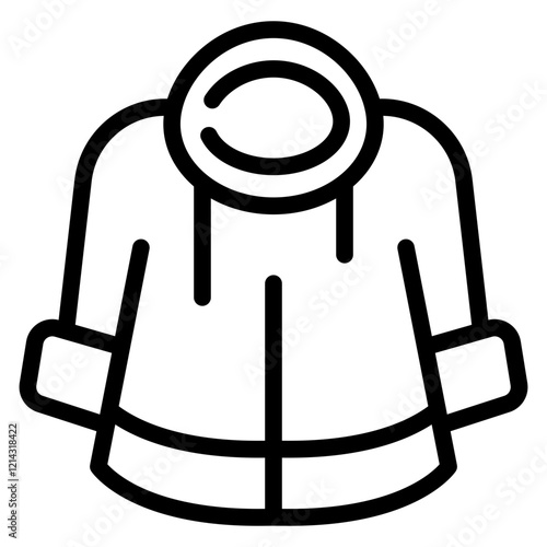 Winter Coat Vector Design Icon Style