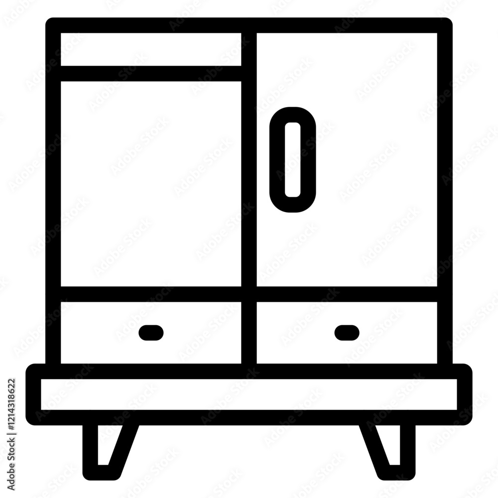 Wardrobe Vector Design Icon Style Wardrobe Vector Design Icon Style