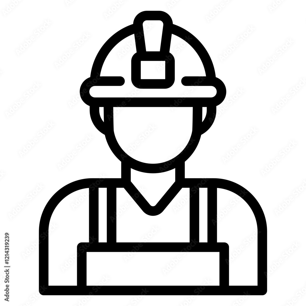 Worker Vector Design Icon Style Worker Vector Design Icon Style
