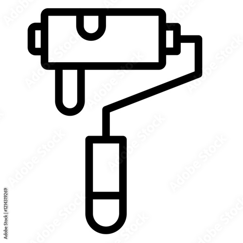 Paint Roller Vector Design Icon Style