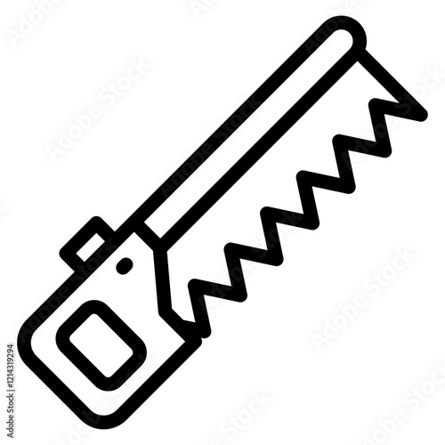 Hand Saw Vector Design Icon Style