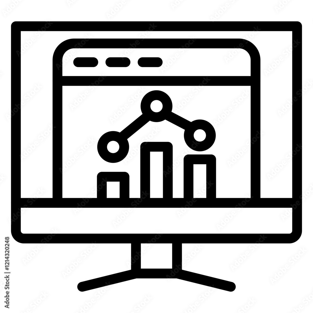 Digital Analysis Vector Design Icon Style
