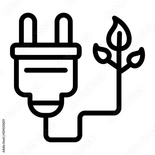 Sustainable Energy Vector Design Icon Style