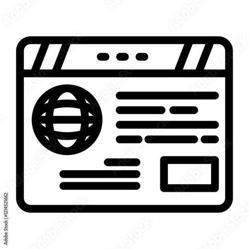 Webpage Vector Design Icon Style