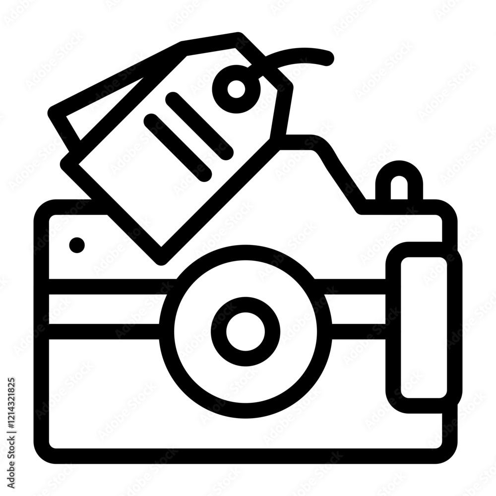Camera Sale Vector Design Icon Style Camera Sale Vector Design Icon Style