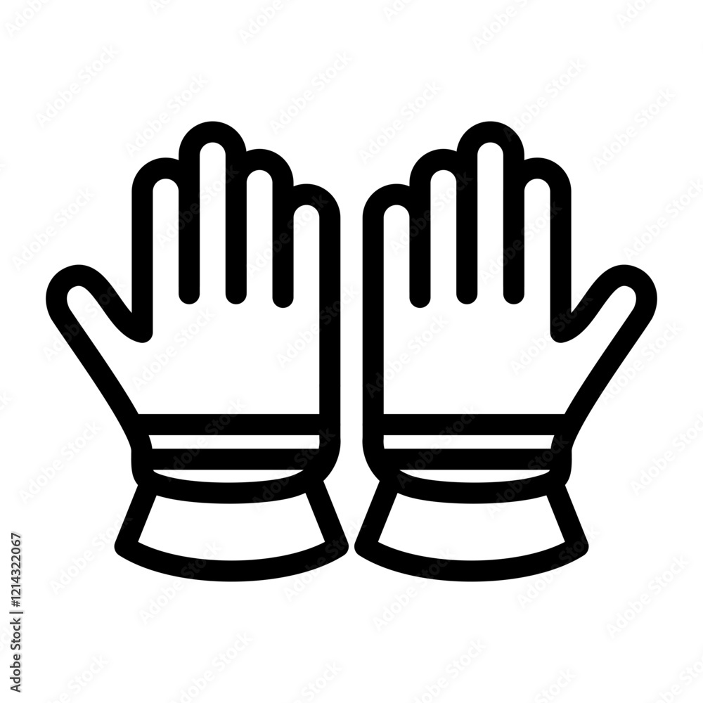 Winter Gloves Vector Design Icon Style Winter Gloves Vector Design Icon Style
