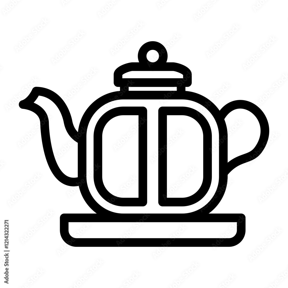 Obraz premium Tea Pot Vector Design Icon Style