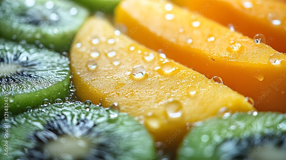 Vibrant Close Up of Assorted Fresh Fruits Including Juicy Watermelon Tangy Kiwi and Sweet Orange Slices Arranged Beautifully on a Wooden Table Evoking a Refreshing and Healthy Atmosphere Vibrant Close Up of Assorted Fresh Fruits Including Juicy Watermelon Tangy Kiwi and Sweet Orange Slices Arranged Beautifully on a Wooden Table Evoking a Refreshing and Healthy Atmosphere