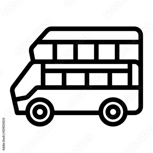 Double Decker Vector Design Icon Style