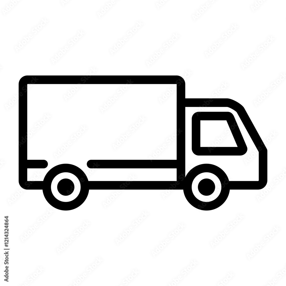 Delivery Truck Vector Design Icon Style Delivery Truck Vector Design Icon Style