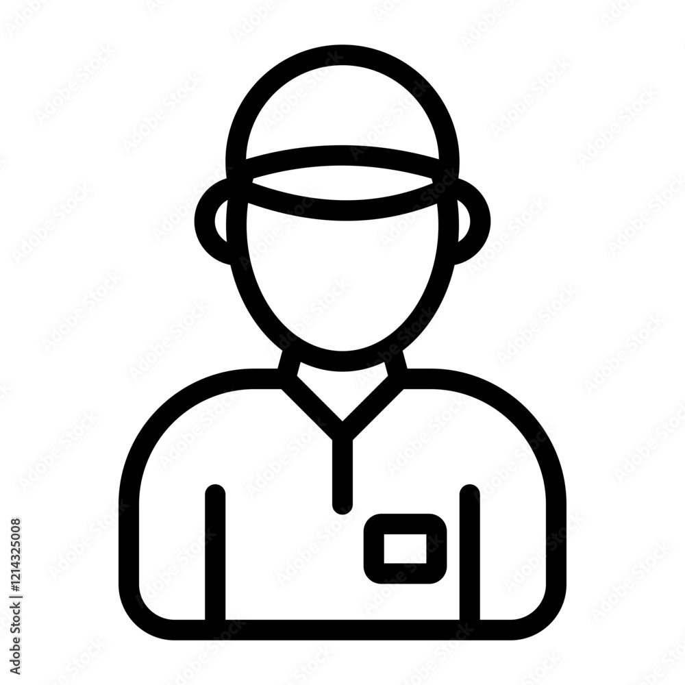 Delivery Man Vector Design Icon Style Delivery Man Vector Design Icon Style