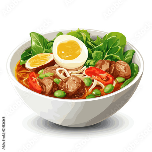 Traditional Filipino Nilagang Baka Illustration