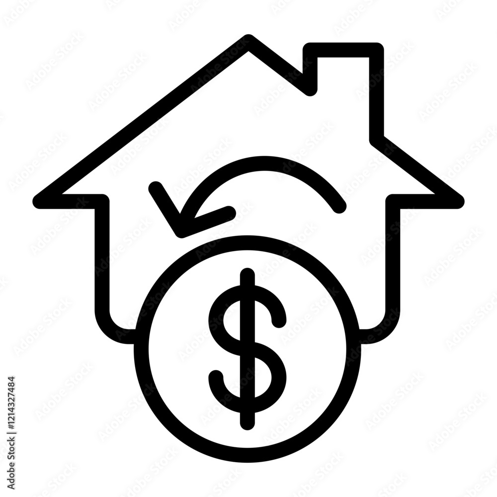 Refinance Vector Design Icon Style Refinance Vector Design Icon Style