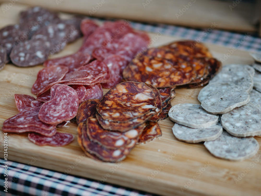 Obraz premium sausages on a table