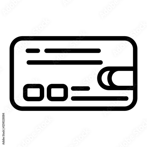 Debit Card Vector Design Icon Style