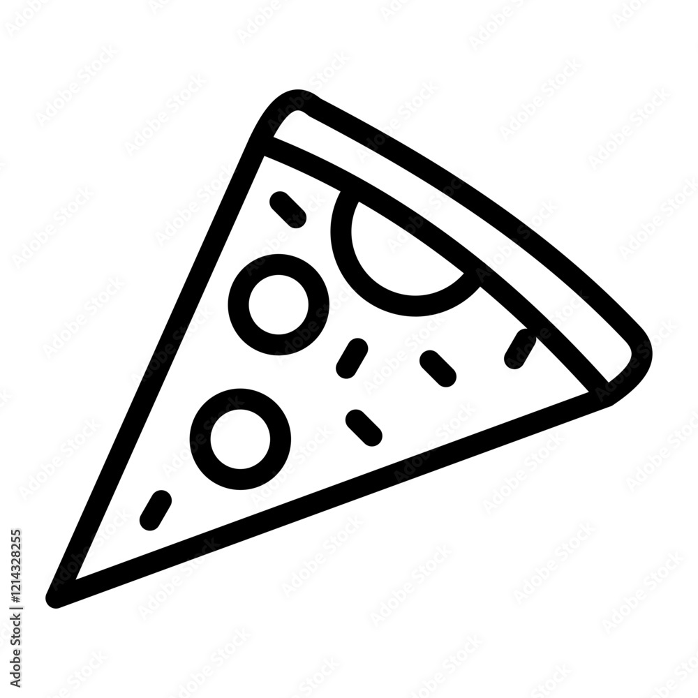 Pizza Slice Vector Design Icon Style