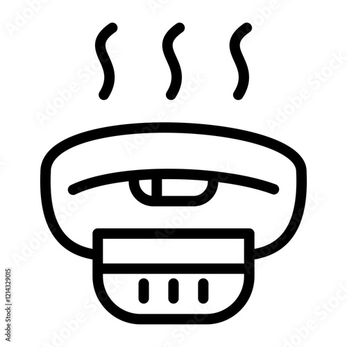 Smoke Detector Vector Design Icon Style