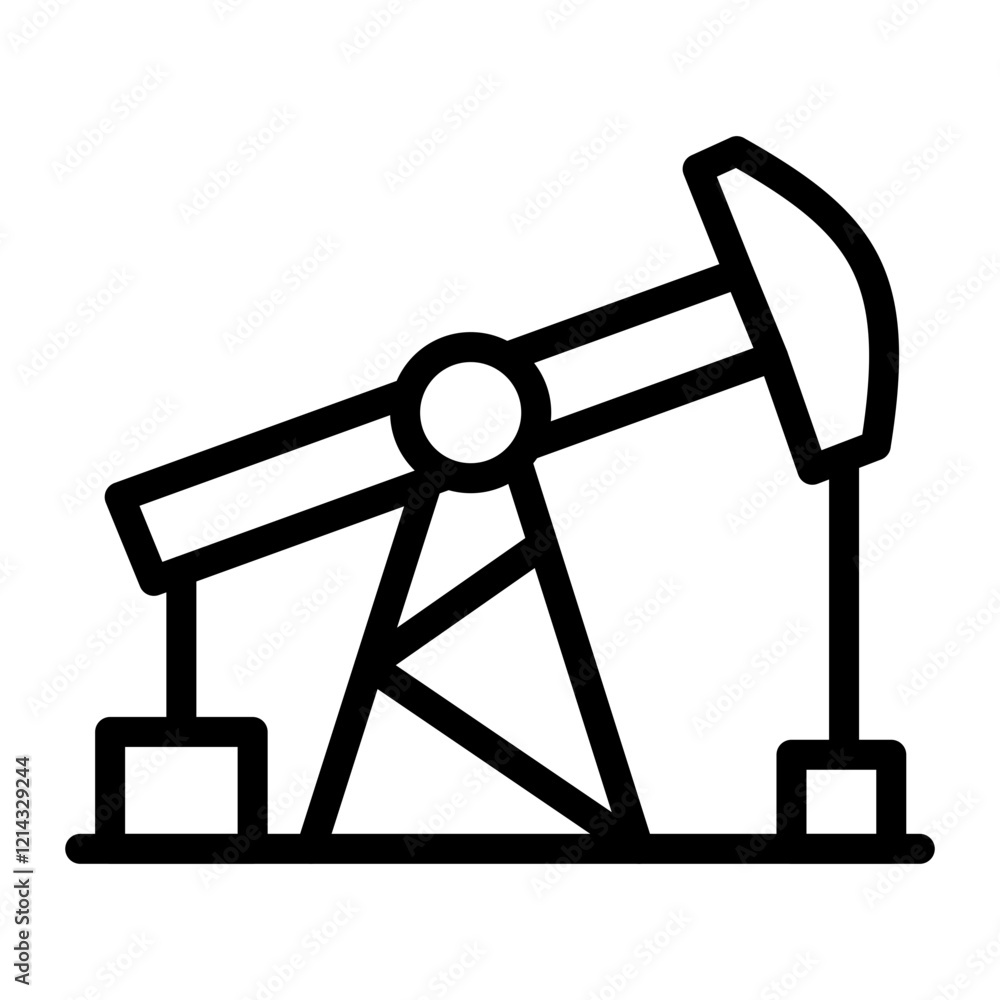 Oil Pump Vector Design Icon Style Oil Pump Vector Design Icon Style