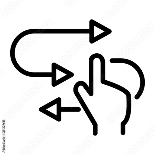 Interact Vector Design Icon Style