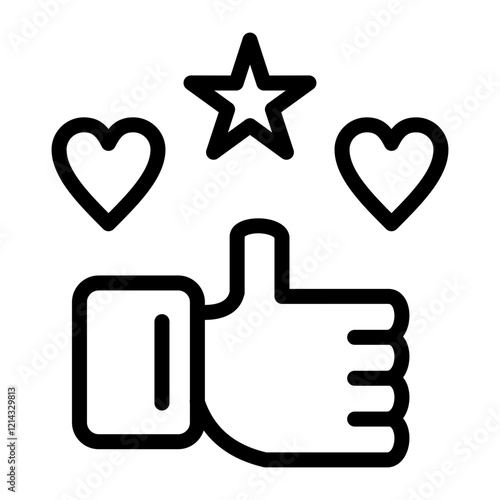 Satisfaction Vector Design Icon Style