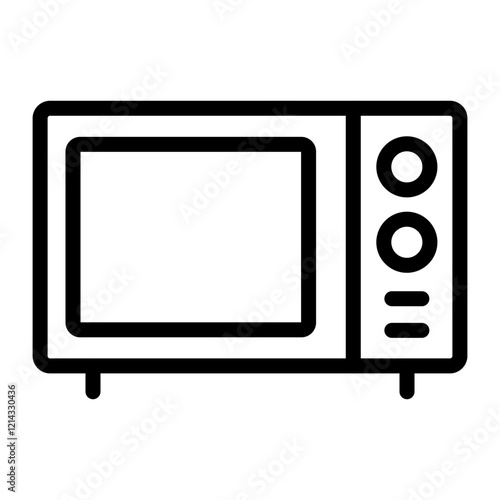 Microwave Vector Design Icon Style