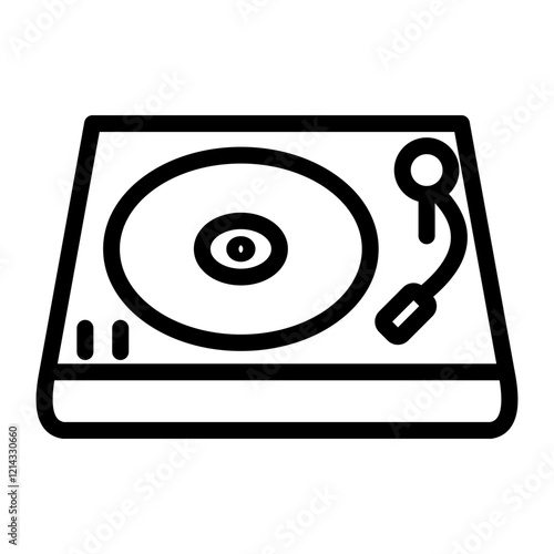 Turn Table Vector Design Icon Style