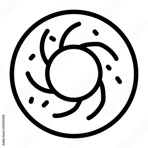 Bagel Vector Design Icon Style